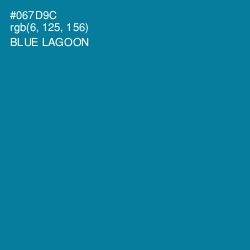 #067D9C - Blue Lagoon Color Image